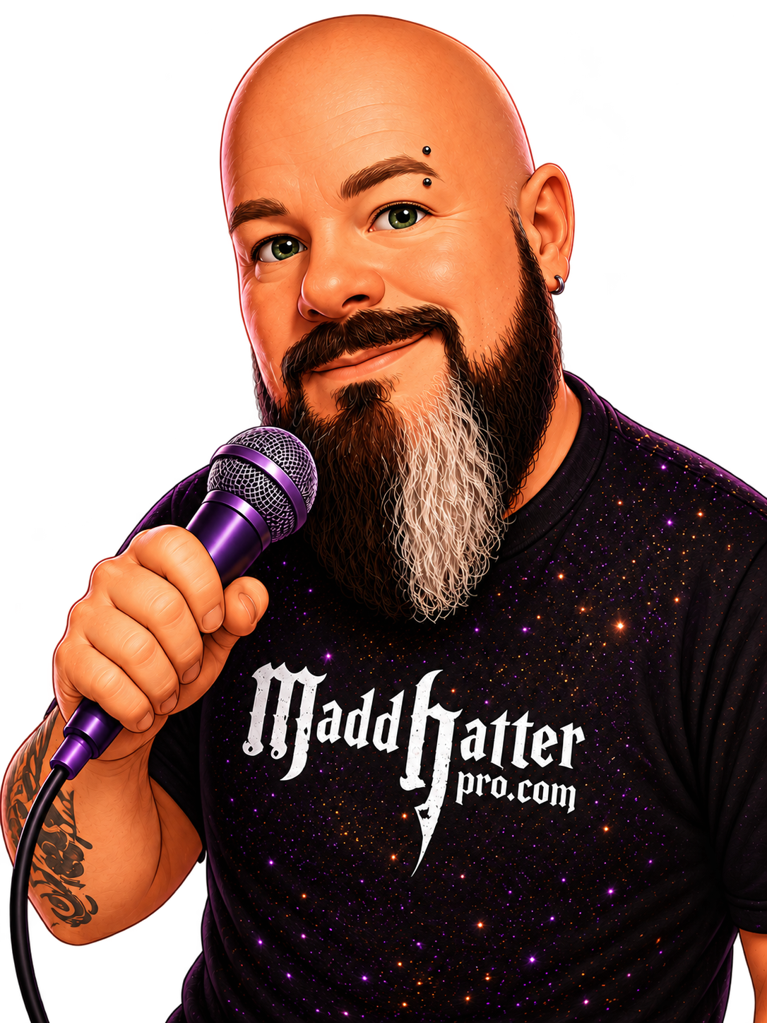 DJ Wonder holding a microphone